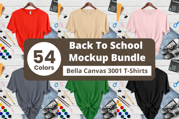54 New Bella Canvas 3001 Mockup Bundle: A Strategic Tool for Design Professionals