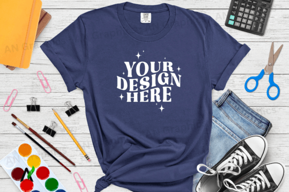 Comfort Colors 1717 Mockup - 0106: A Professional Tool for T-Shirt Design Showcases