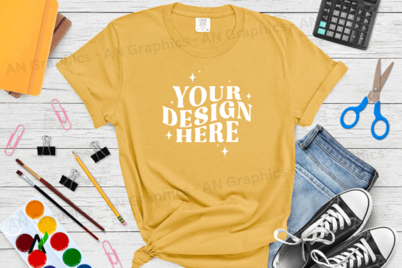 Comfort Colors 1717 Mockup - 0109: A Professional Tool for Showcasing T-Shirt Designs