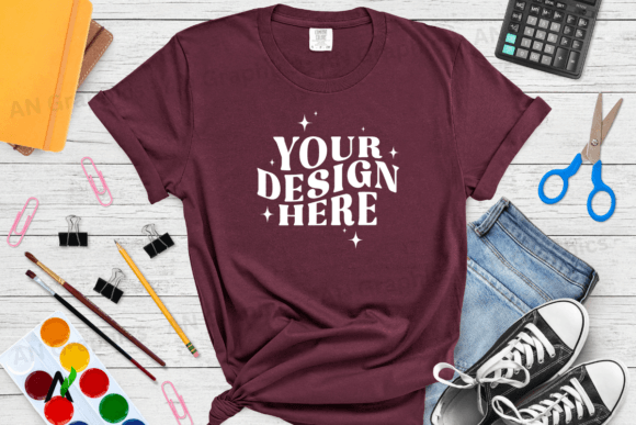 Comfort Colors 1717 Mockup - 0129: A High-Resolution T-Shirt Design Tool for Professionals and Creators