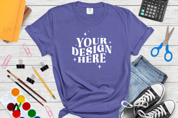 Comfort Colors 1717 Mockup - 0130: A Professional Tool for T-Shirt Design Presentation