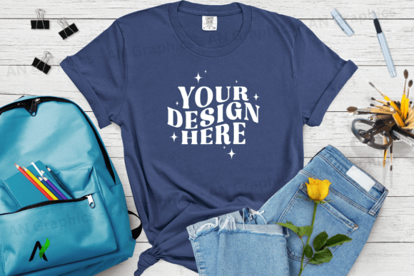 Comfort Colors 1717 Mockup - 017: A Professional Tool for Showcasing Your T-Shirt Designs