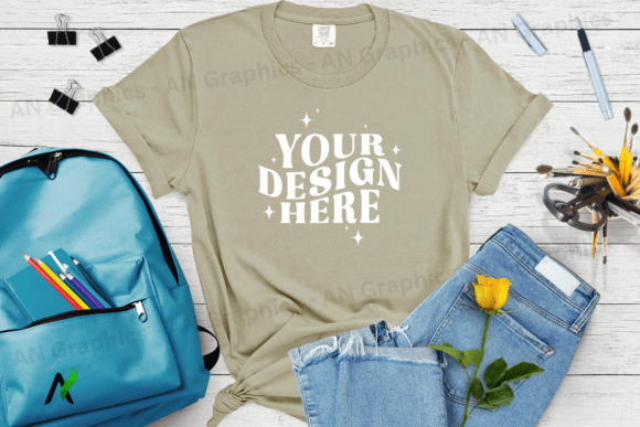 Comfort Colors 1717 Mockup - 054: A Professional Tool for T-Shirt Design Showcases