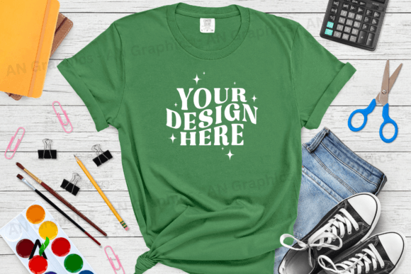 Comfort Colors 1717 Mockup - 086: A Professional Tool for T-Shirt Design Presentation
