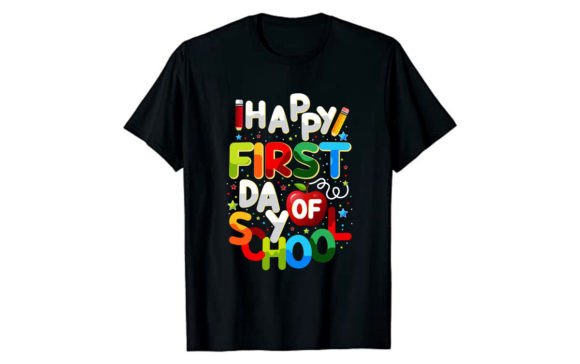 Happy First Days of School Typography: A Versatile Design Asset for Educators and Creators