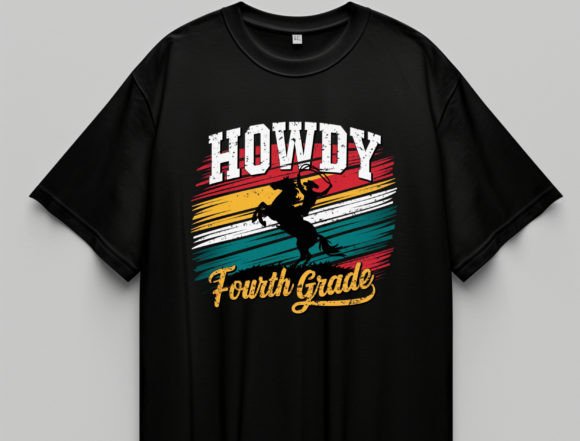 Howdy 4th Grade Cowboy Western Png: A Fun and Stylish Back-to-School Design
