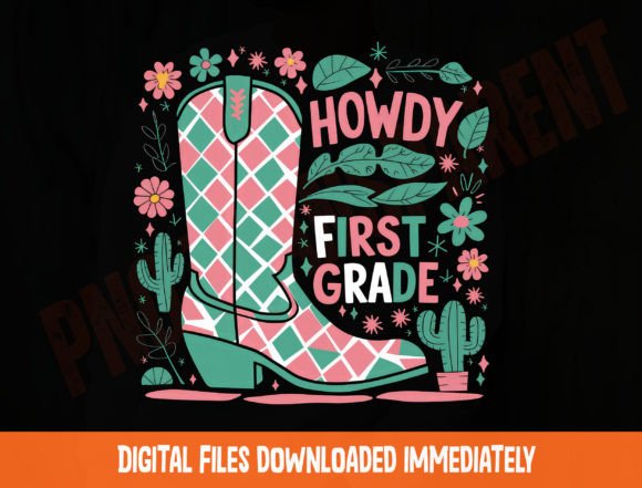 Howdy First Grade Png for Teachers