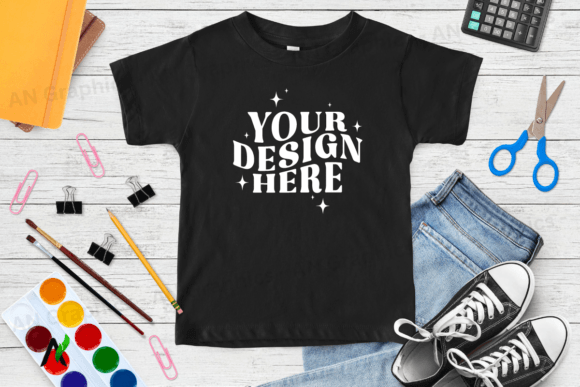 Kids Bella Canvas 3001B Mockup - 014