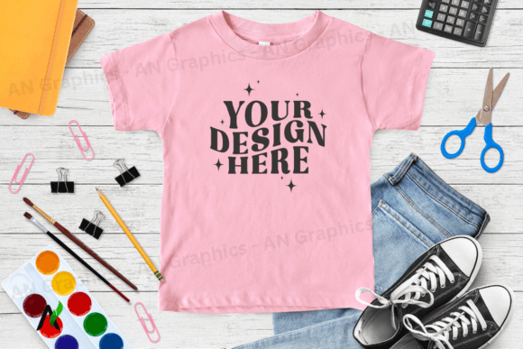 Kids Bella Canvas 3001B Mockup - 019