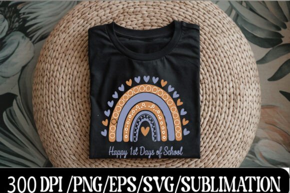 Pink Rainbow 100 Days PNG T-Shirt: A Celebration of Learning and Achievement