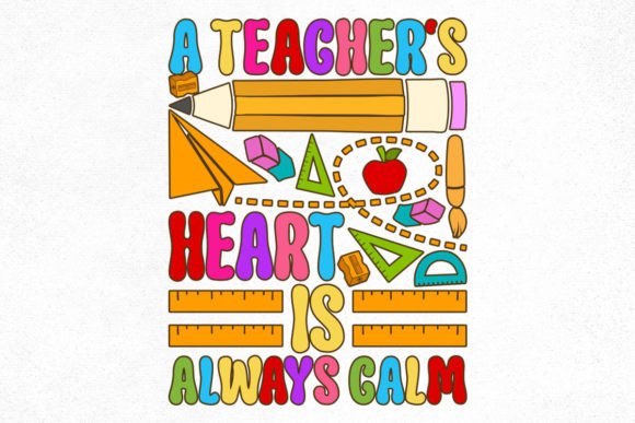 Teacher Groovy Design: A Creative Way to Celebrate Educators with Customizable Teacher SVG and PNG Files