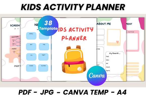 The Ultimate Kids Activity Planner: A Canva Template for Organized Family Life